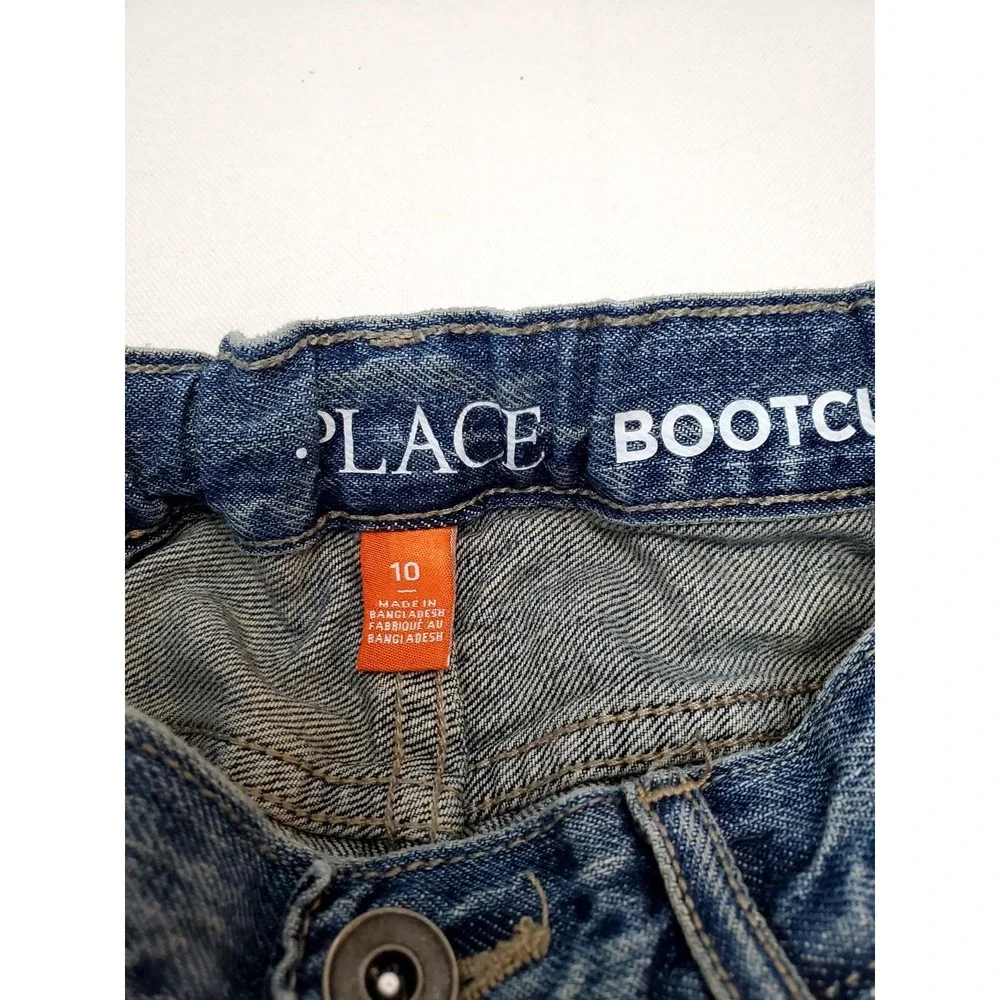 2 Pair-The Children's Place ● Boys Denim Jeans ● Adjustable‎ Waist ● Size 10